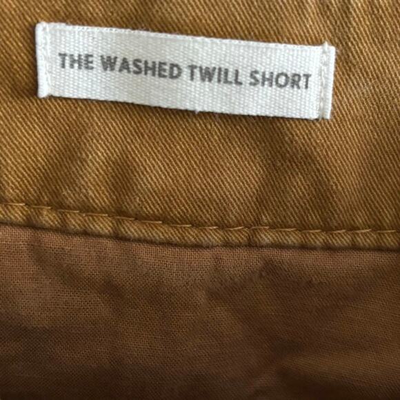 LOFT Size 6 The Washed Twill Shorts Chino Dark Tan - Picture 4 of 5